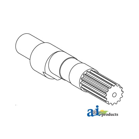 A & I Products Hydraulic Pump Shaft (40 cm 3) 8" x2.5" x2.5" A-R79150